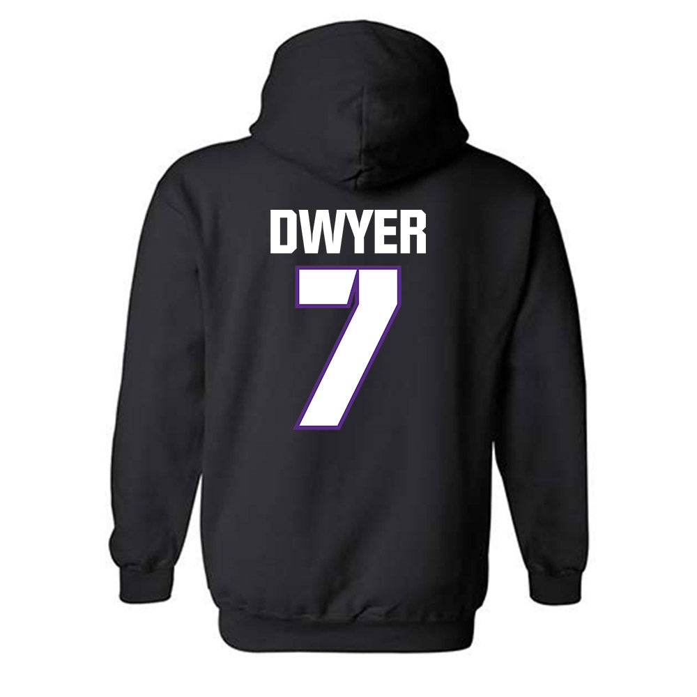TCU - NCAA Football : Jordan Dwyer - Sports Shersey Hooded Sweatshirt-1