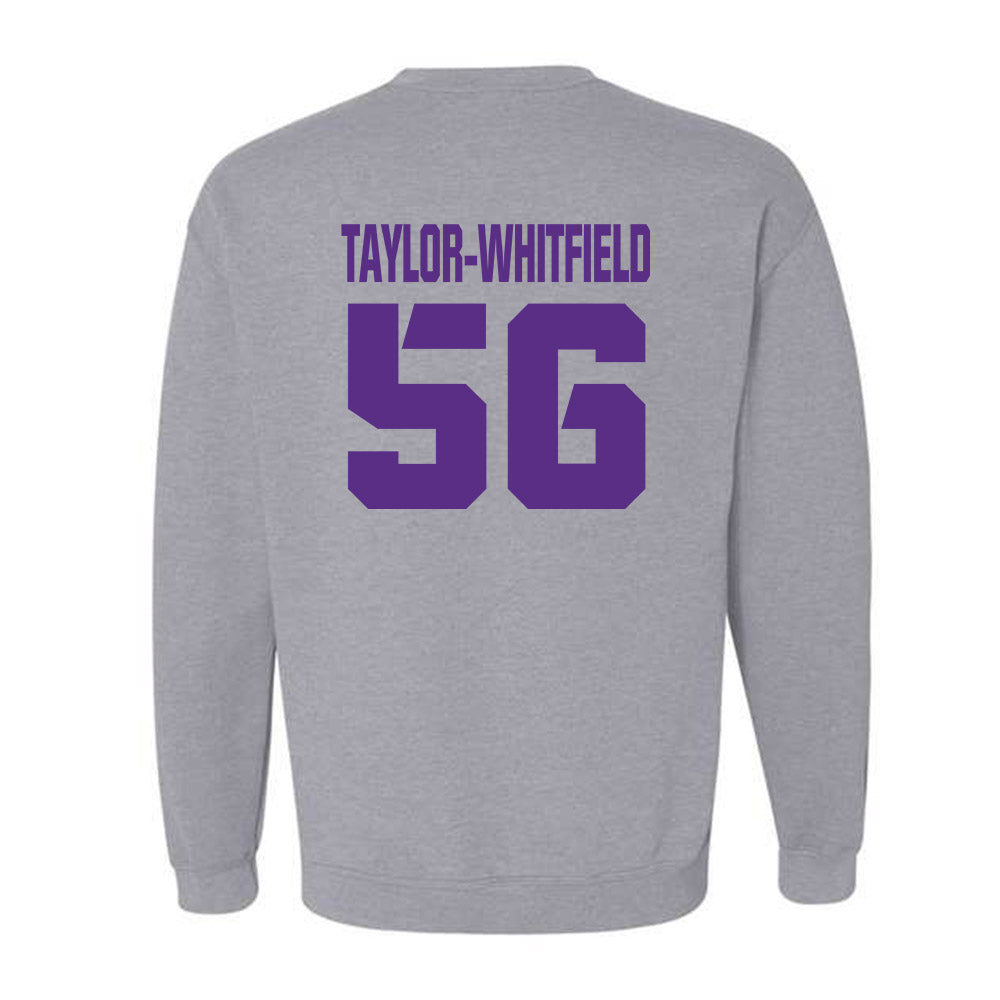 TCU - NCAA Football : Benjamin Taylor-Whitfield - Sports Shersey Crewneck Sweatshirt-1