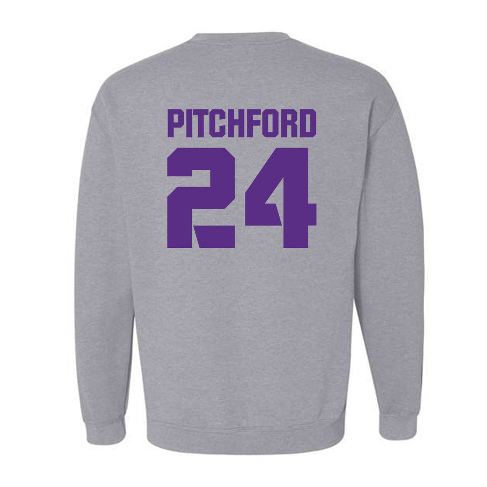 TCU - NCAA Football : Joe Pitchford - Sports Shersey Crewneck Sweatshirt-1