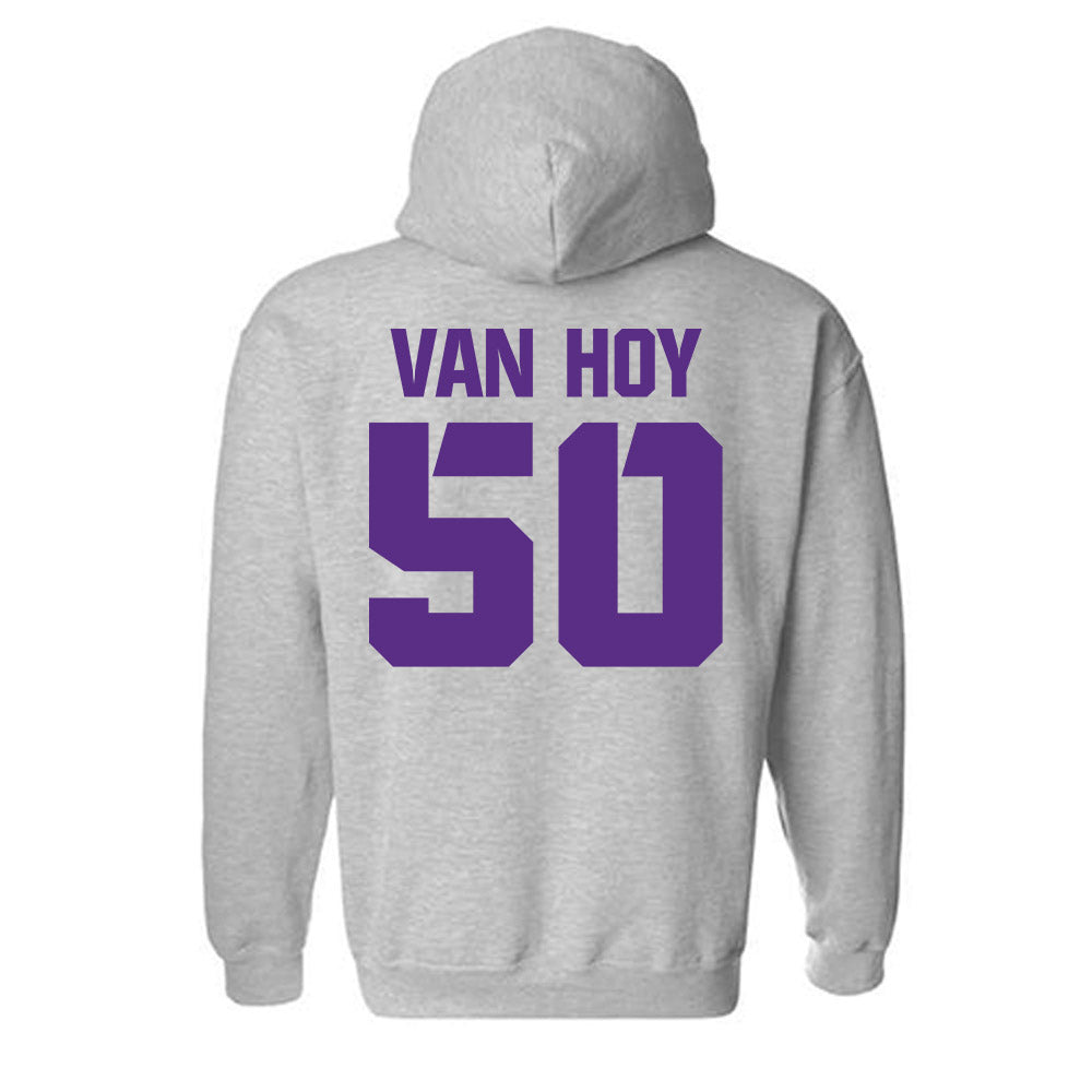 TCU - NCAA Football : Witten Van Hoy - Sports Shersey Hooded Sweatshirt-1