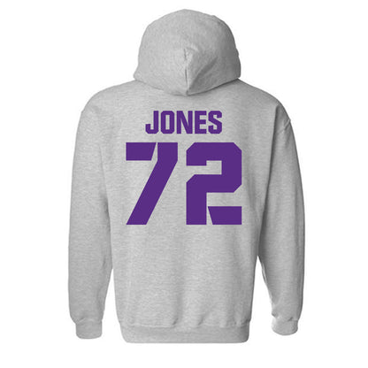 TCU - NCAA Football : Jackson Jones - Sports Shersey Hooded Sweatshirt-1