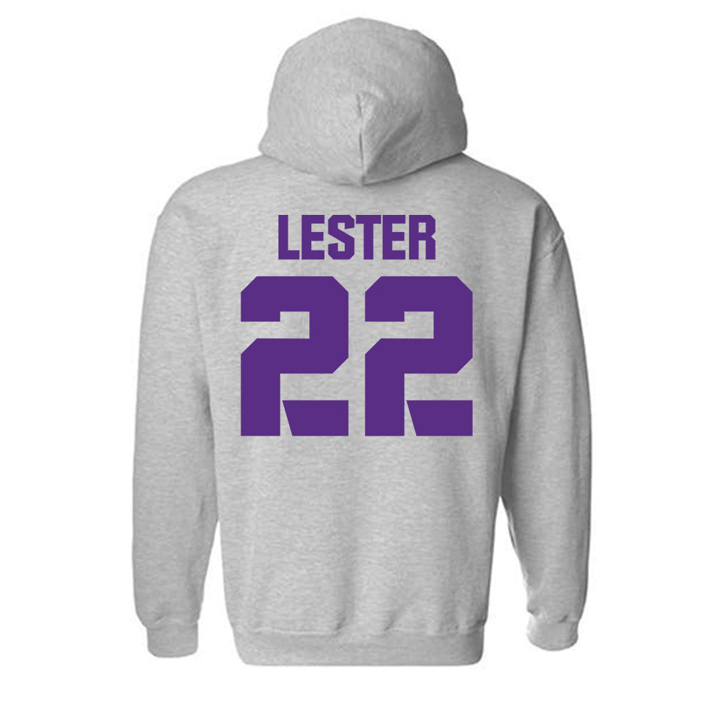TCU - NCAA Football : Jordan Lester - Sports Shersey Hooded Sweatshirt