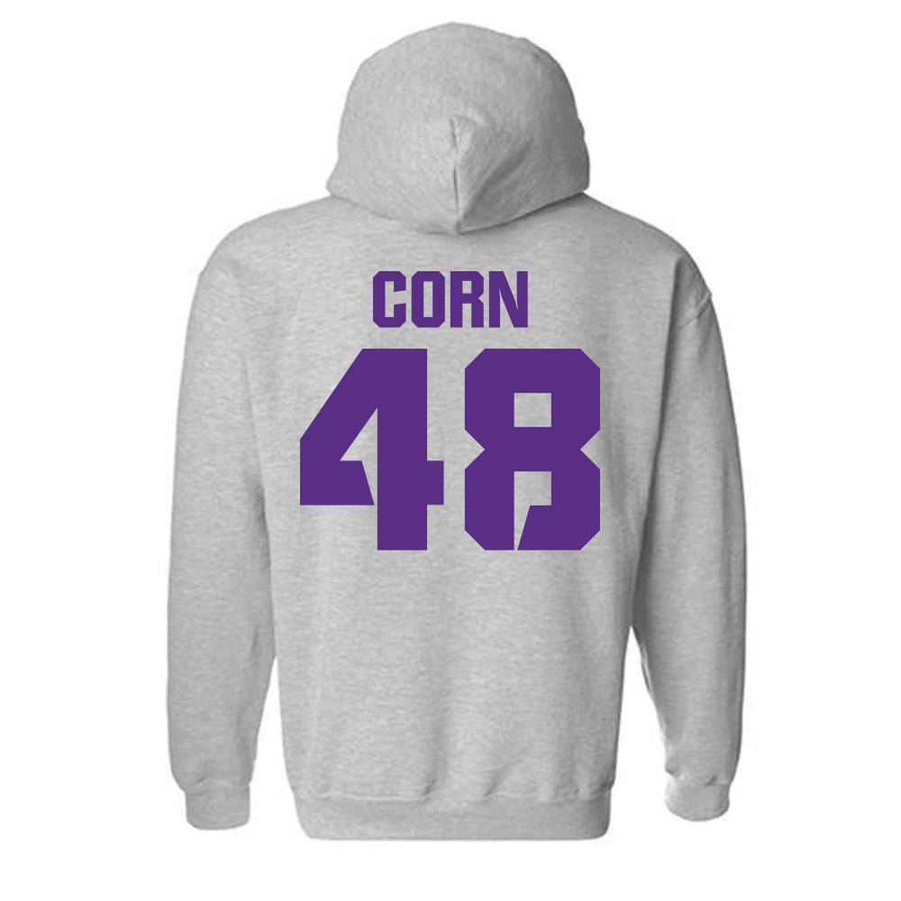 TCU - NCAA Football : Anders Corn - Sports Shersey Hooded Sweatshirt-1