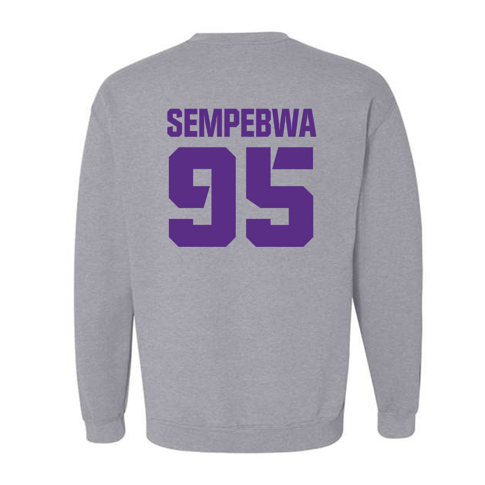 TCU - NCAA Football : Caleb Sempebwa - Sports Shersey Crewneck Sweatshirt-1