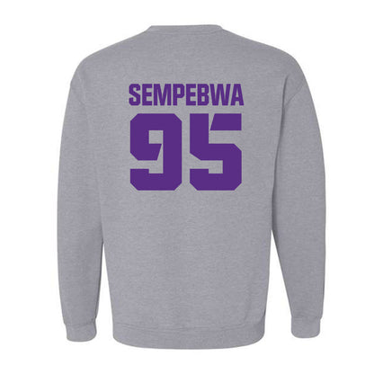 TCU - NCAA Football : Caleb Sempebwa - Sports Shersey Crewneck Sweatshirt-1