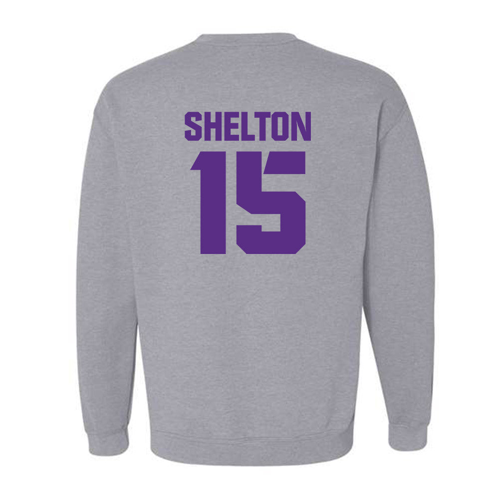 TCU - NCAA Football : Terry Shelton - Sports Shersey Crewneck Sweatshirt-1
