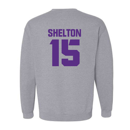TCU - NCAA Football : Terry Shelton - Sports Shersey Crewneck Sweatshirt-1