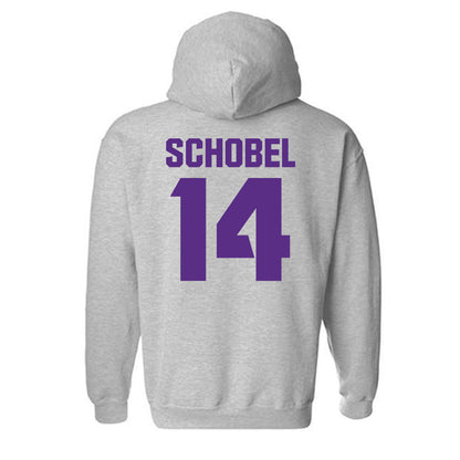 TCU - NCAA Football : John Schobel - Sports Shersey Hooded Sweatshirt-1