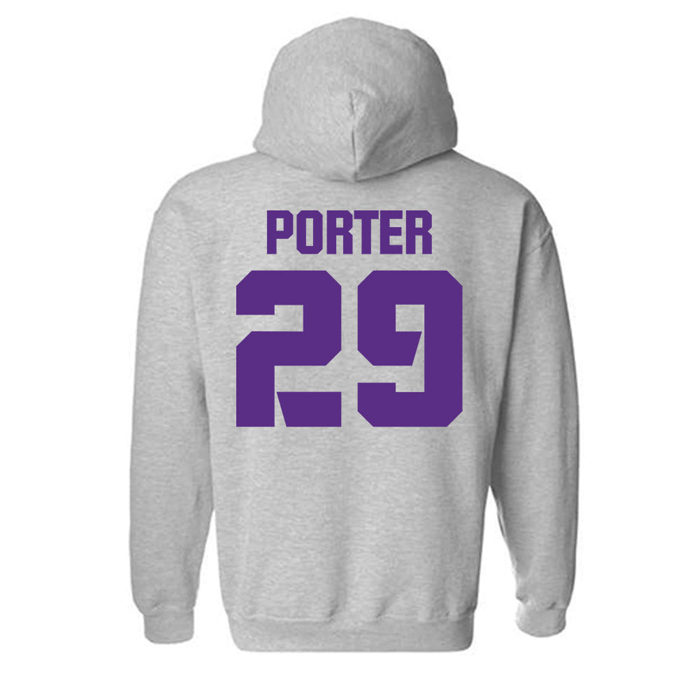 TCU - NCAA Football : Jacob Porter - Sports Shersey Hooded Sweatshirt