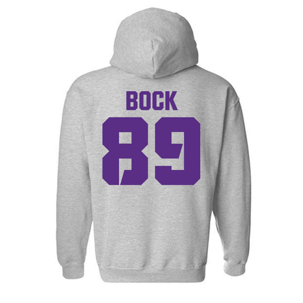 TCU - NCAA Football : Jake Bock - Sports Shersey Hooded Sweatshirt-1