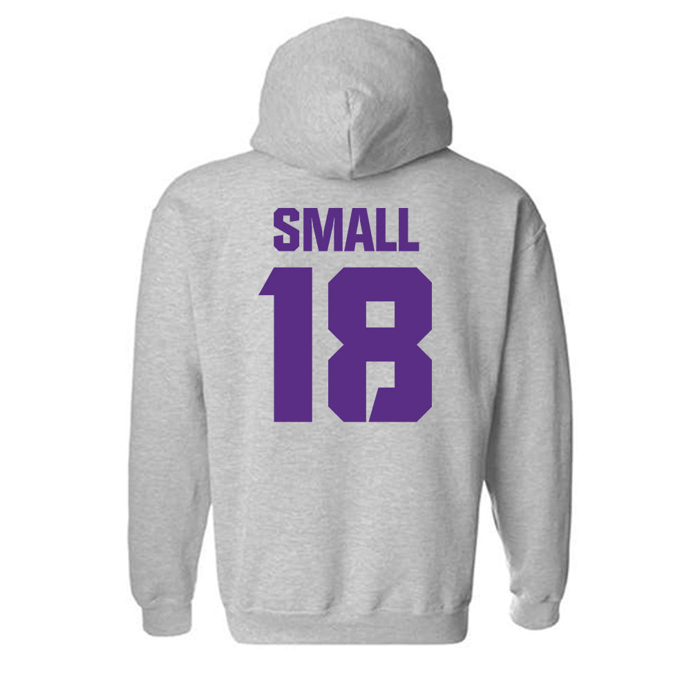 TCU - NCAA Football : Ed Small - Sports Shersey Hooded Sweatshirt-1