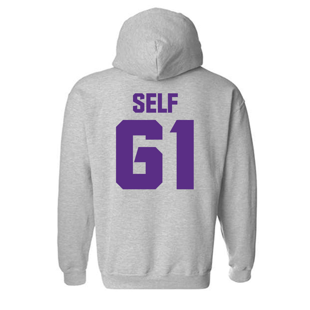 TCU - NCAA Football : Riley Self - Sports Shersey Hooded Sweatshirt