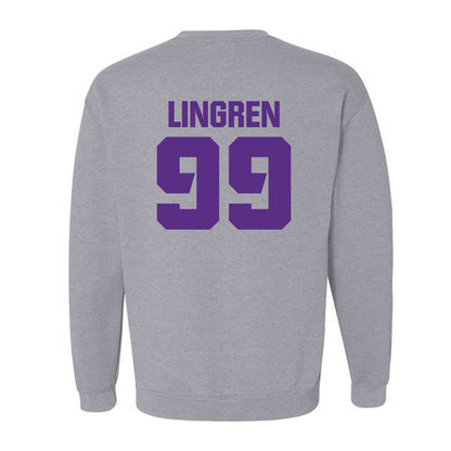 TCU - NCAA Football : Connor Lingren - Sports Shersey Crewneck Sweatshirt-1