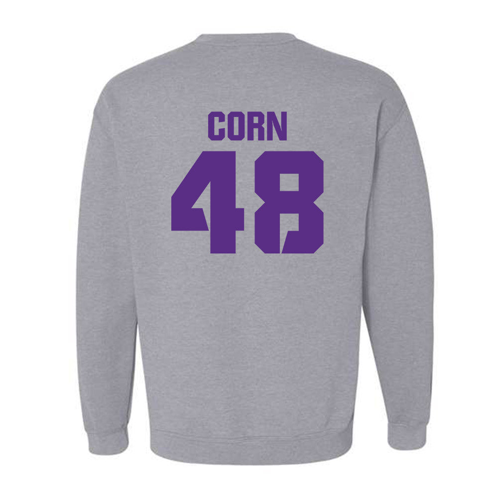 TCU - NCAA Football : Anders Corn - Sports Shersey Crewneck Sweatshirt-1