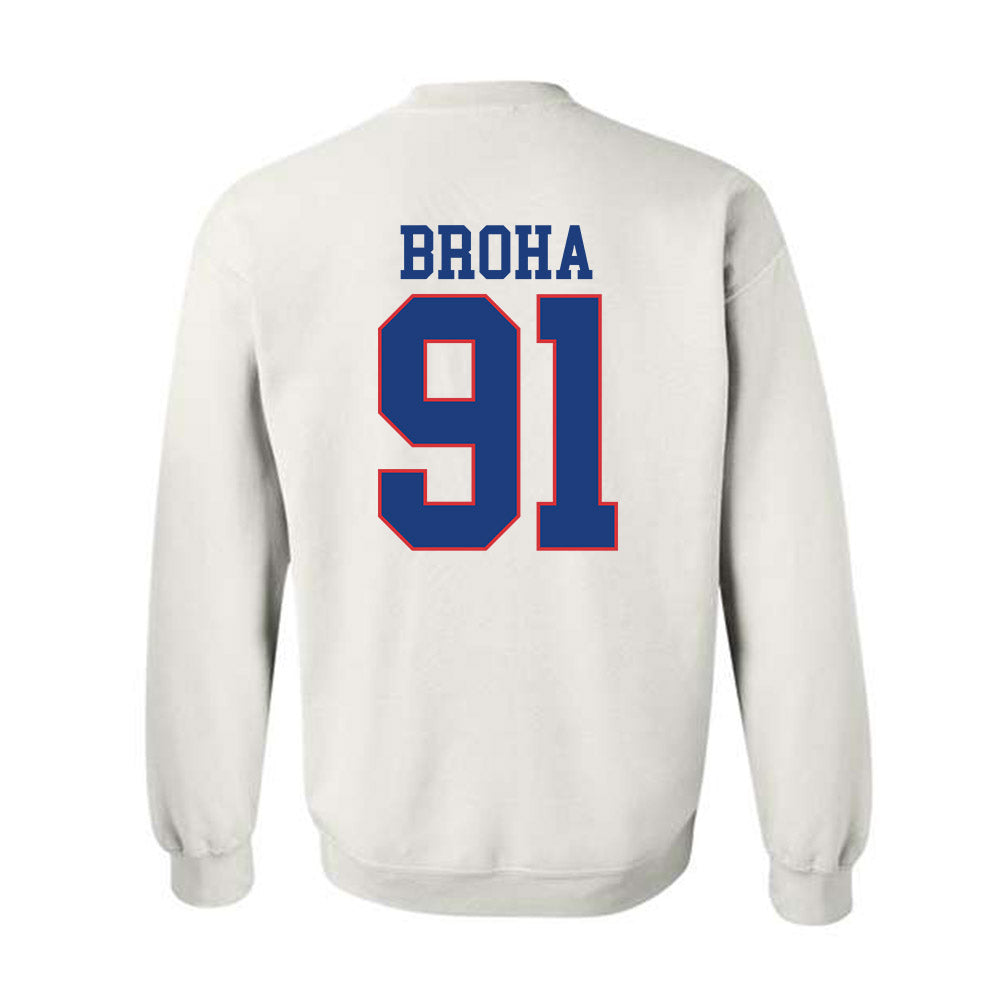 LA Tech - NCAA Football Legends : Matthew Broha - Sports Shersey Crewneck Sweatshirt-1