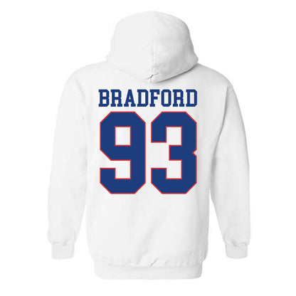 LA Tech - NCAA Football : Jacob Bradford - Sports Shersey Hooded Sweatshirt-1