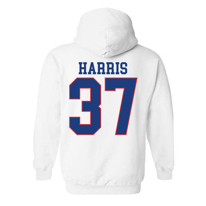 LA Tech - NCAA Football : CJ Harris - Sports Shersey Hooded Sweatshirt