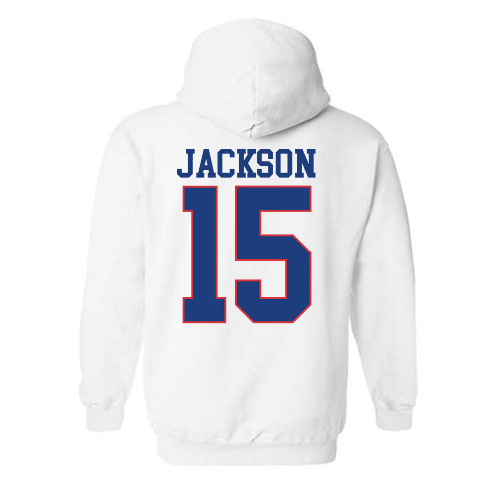 LA Tech - NCAA Football : Jay-T Jackson - Sports Shersey Hooded Sweatshirt-1