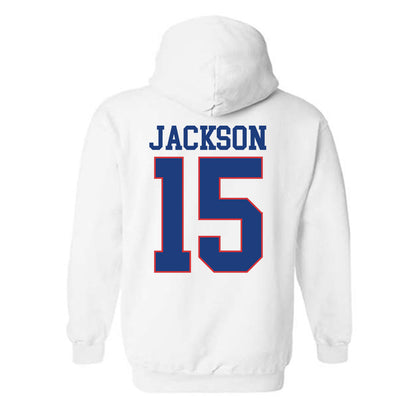 LA Tech - NCAA Football : Jay-T Jackson - Sports Shersey Hooded Sweatshirt-1