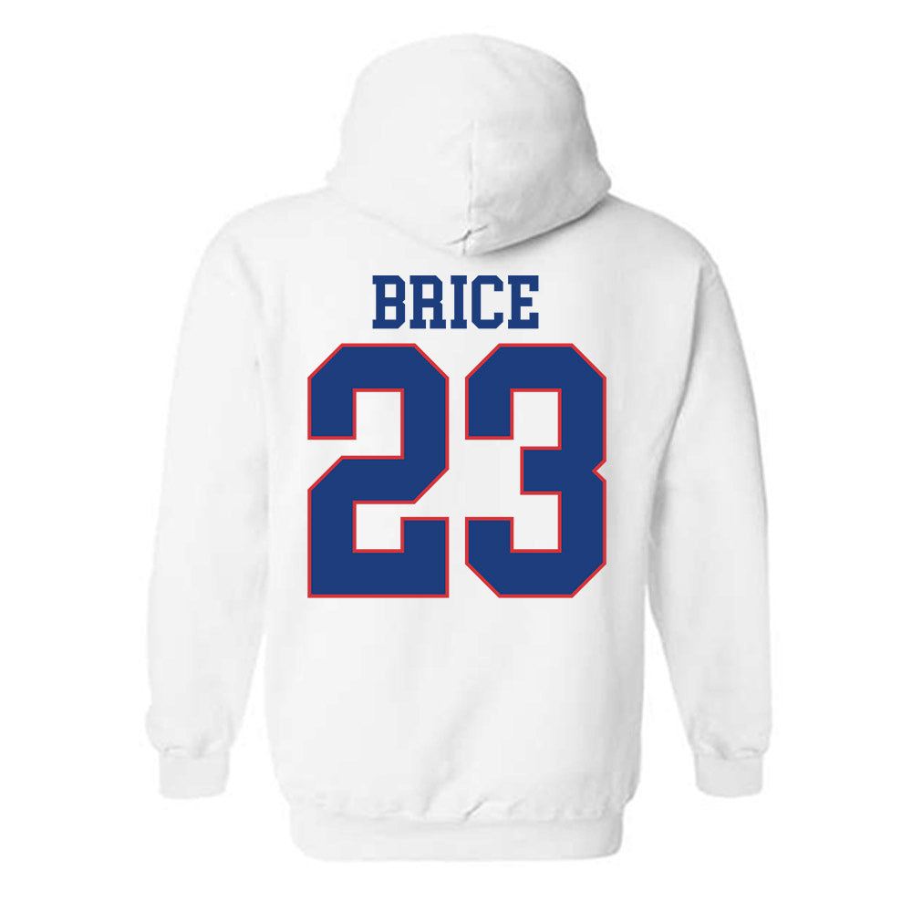 LA Tech - NCAA Football Legends : Kentrell Brice - Sports Shersey Hooded Sweatshirt-1