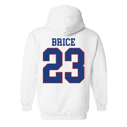 LA Tech - NCAA Football Legends : Kentrell Brice - Sports Shersey Hooded Sweatshirt-1