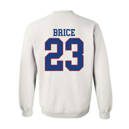 LA Tech - NCAA Football Legends : Kentrell Brice - Sports Shersey Crewneck Sweatshirt-1