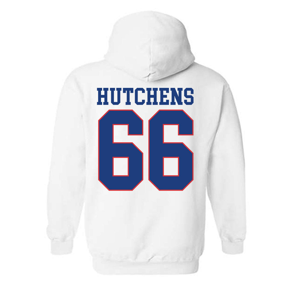 LA Tech - NCAA Football : Will Hutchens - Sports Shersey Hooded Sweatshirt-1