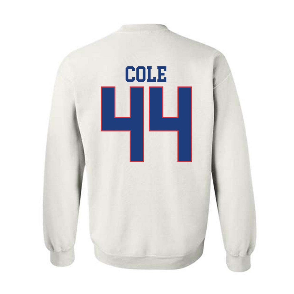 LA Tech - NCAA Football Legends : Adrien Cole - Sports Shersey Crewneck Sweatshirt-1