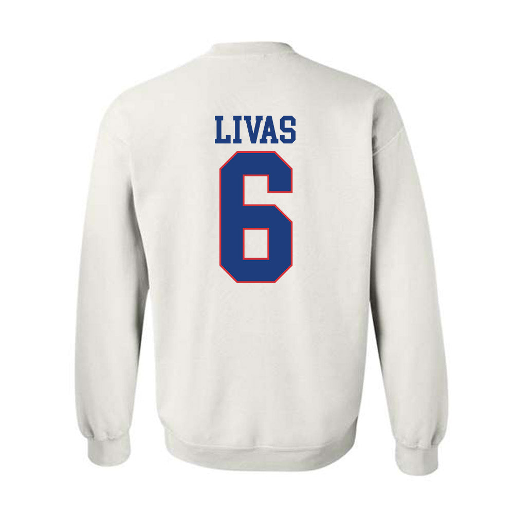 LA Tech - NCAA Football Legends : Phillip Livas - Sports Shersey Crewneck Sweatshirt-1