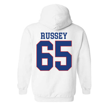 LA Tech - NCAA Football Legends : Kody Russey - Sports Shersey Hooded Sweatshirt-1