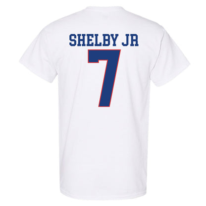 LA Tech - NCAA Football : Jhamal Shelby Jr - Sports Shersey T-Shirt-1