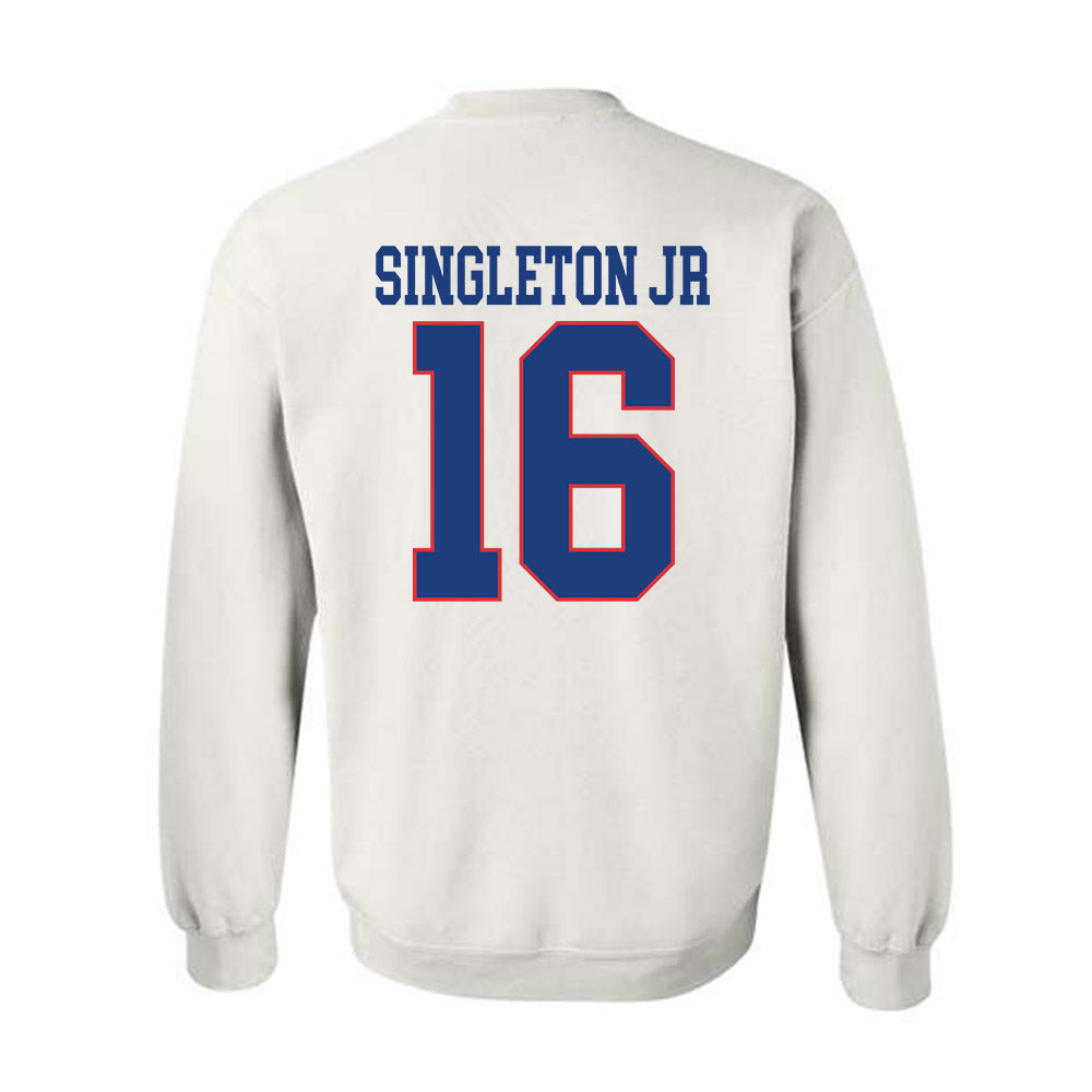 LA Tech - NCAA Football : Marques Singleton Jr - Sports Shersey Crewneck Sweatshirt-1