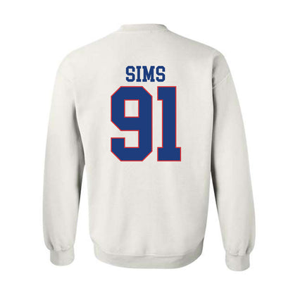 LA Tech - NCAA Football : Caleb Sims - Sports Shersey Crewneck Sweatshirt-1