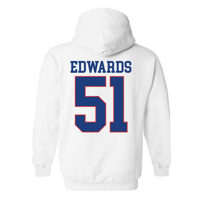LA Tech - NCAA Football : Amery Edwards - Sports Shersey Hooded Sweatshirt-1