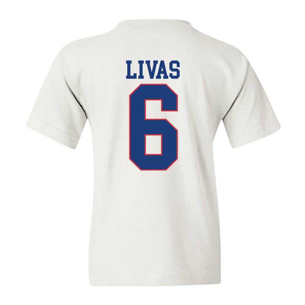 LA Tech - NCAA Football Legends : Phillip Livas - Sports Shersey Youth T-Shirt-1