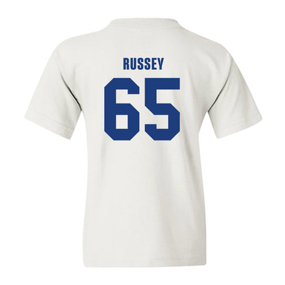 LA Tech - NCAA Football Legends : Kody Russey - Classic Shersey Youth T-Shirt-1