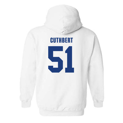 LA Tech - NCAA Football Legends : Josh Cuthbert - Classic Shersey Hooded Sweatshirt-1
