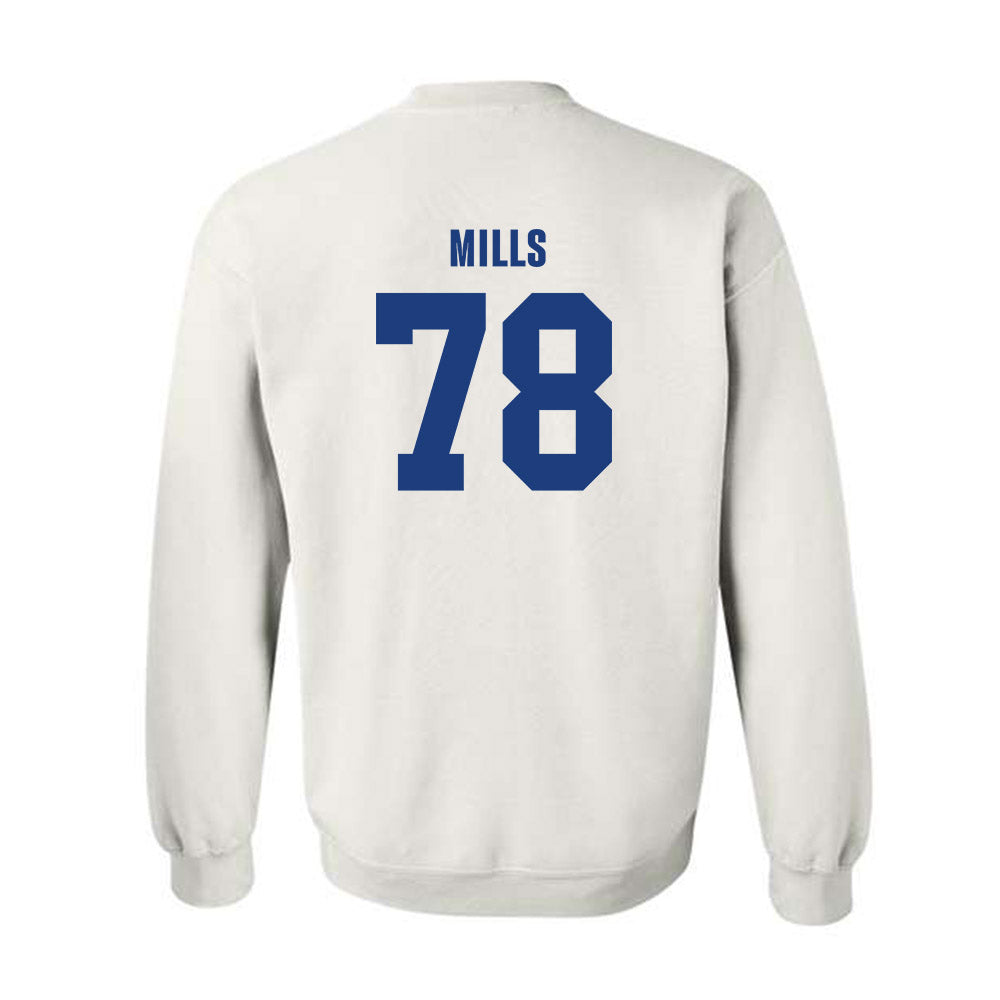 LA Tech - NCAA Football Legends : Jordan Mills - Classic Shersey Crewneck Sweatshirt-1