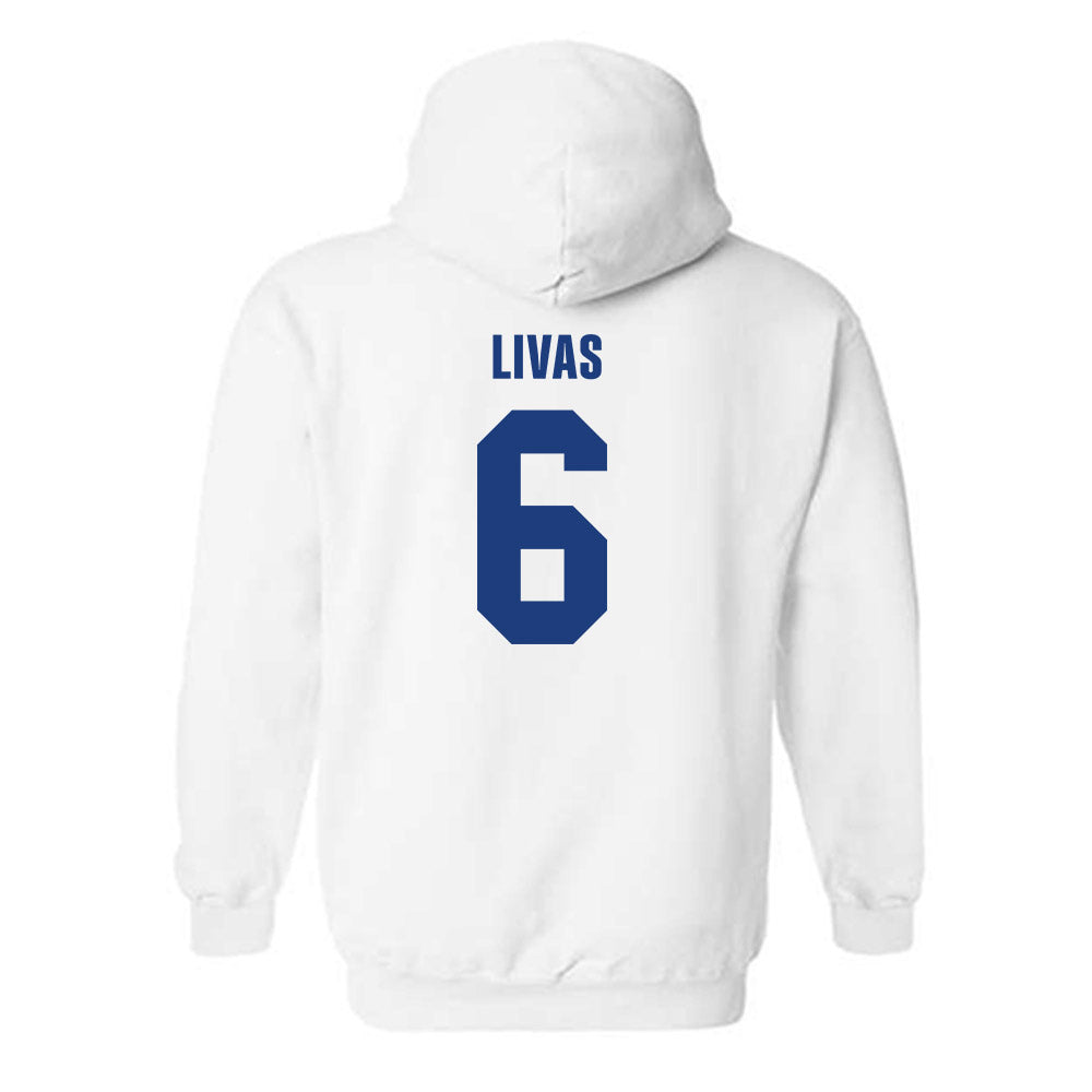 LA Tech - NCAA Football Legends : Phillip Livas - Classic Shersey Hooded Sweatshirt-1