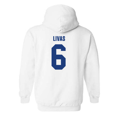 LA Tech - NCAA Football Legends : Phillip Livas - Classic Shersey Hooded Sweatshirt-1