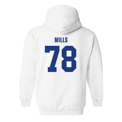 LA Tech - NCAA Football Legends : Jordan Mills - Classic Shersey Hooded Sweatshirt-1