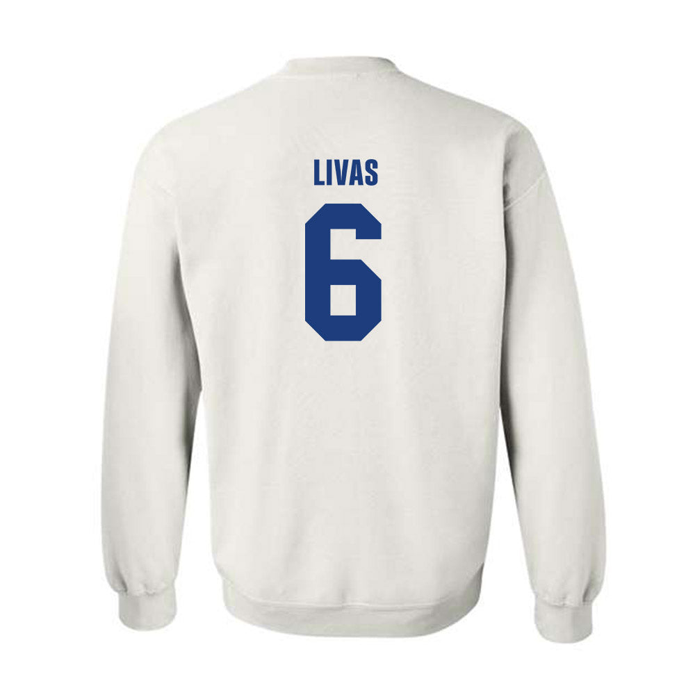 LA Tech - NCAA Football Legends : Phillip Livas - Classic Shersey Crewneck Sweatshirt-1