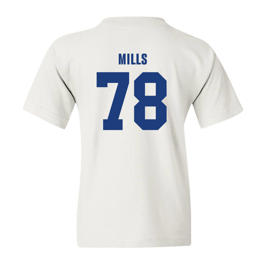 LA Tech - NCAA Football Legends : Jordan Mills - Classic Shersey Youth T-Shirt-1