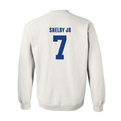 LA Tech - NCAA Football : Jhamal Shelby Jr - Classic Shersey Crewneck Sweatshirt-1