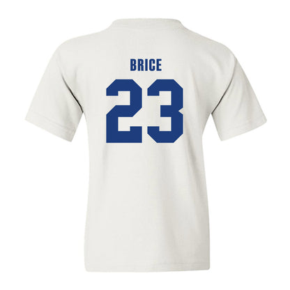 LA Tech - NCAA Football Legends : Kentrell Brice - Classic Shersey Youth T-Shirt-1
