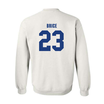 LA Tech - NCAA Football Legends : Kentrell Brice - Classic Shersey Crewneck Sweatshirt-1
