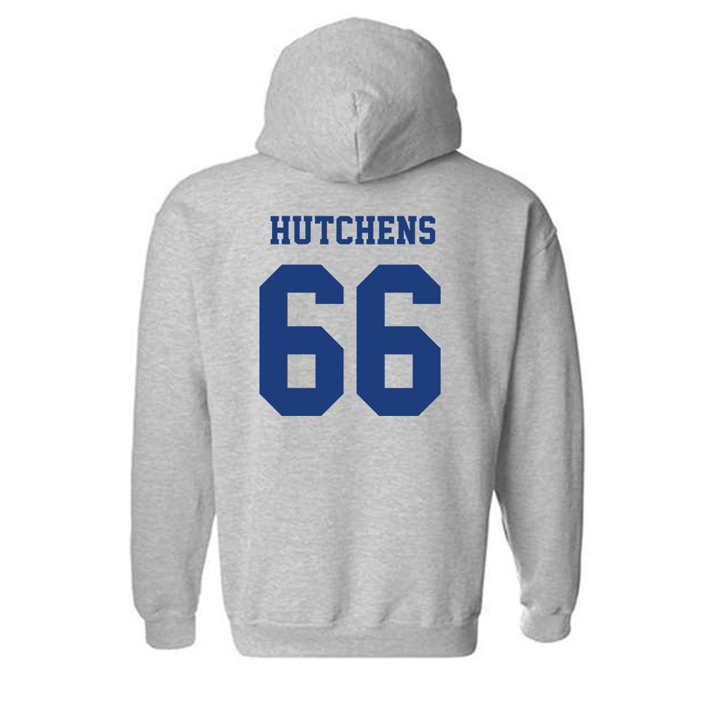 LA Tech - NCAA Football : Will Hutchens - Classic Shersey Hooded Sweatshirt-1