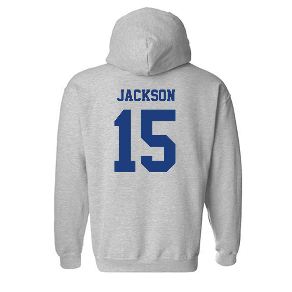 LA Tech - NCAA Football : Jay-T Jackson - Classic Shersey Hooded Sweatshirt-1