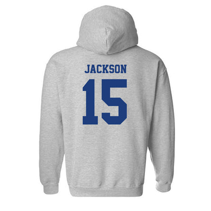 LA Tech - NCAA Football : Jay-T Jackson - Classic Shersey Hooded Sweatshirt-1