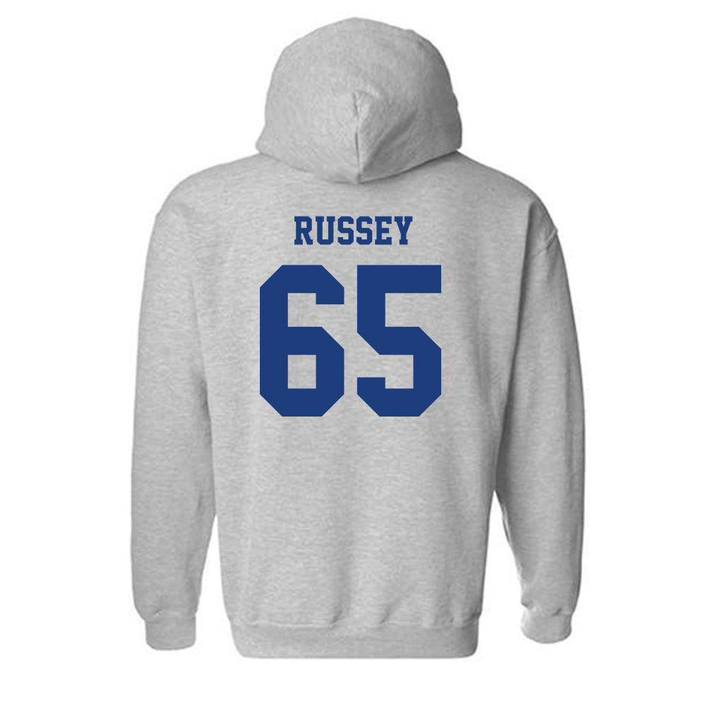 LA Tech - NCAA Football Legends : Kody Russey - Classic Shersey Hooded Sweatshirt-1